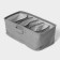 Organizer for linen LADOM, 6 cells, 32 × 17 × 12 cm, color gray color