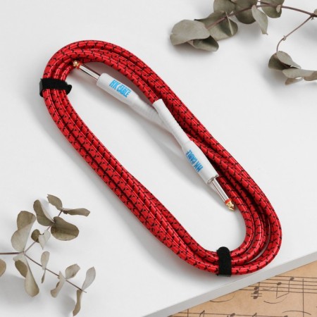 Music Life tool cable, 3 meters, plug 6.5 mm, red-2
