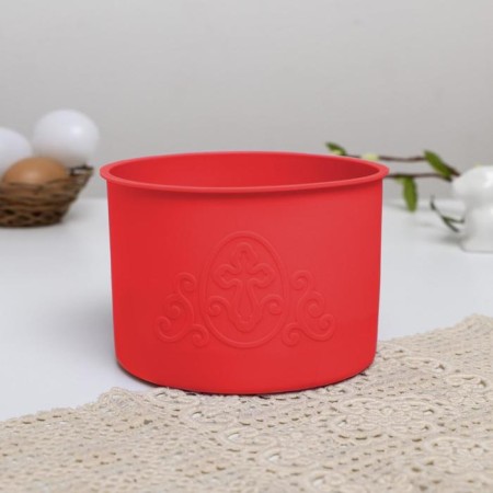 A set of silicone forms for baking "HB" red, 3 pcs.-2