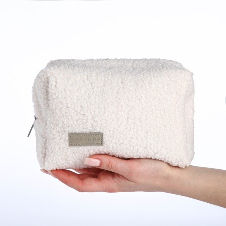 Lightning cosmetic bag, Textura, white color-8