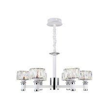 Люстра светодиодная подвесная Ambrella light, Traditional, TR4518, 6хLED, 120 Вт, 9000Lum, 3000-6400К, цвет хром, белый