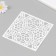 Plastic stencil "Flower" 15x15 cm