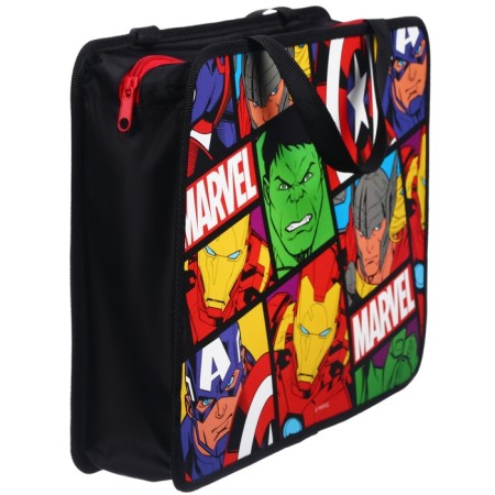 Plastic folder with A4 handles, on lightning, 75x330x260 mm, Avengers-2