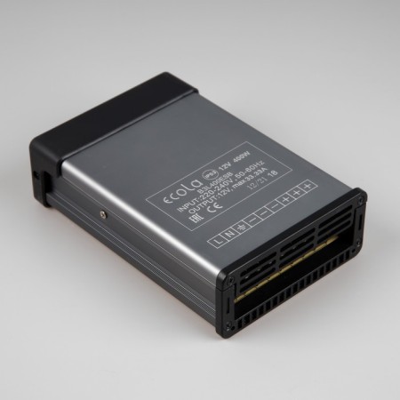ECOLA power supply for 12 V LED tape, 400 W, IP53