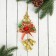 Decoration New Year's "Bell of the Elepery Christmas tree" 8x15 cm, red-gold