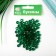 Acrylic beads "Round" 8 mm, 25 gr. Dark green