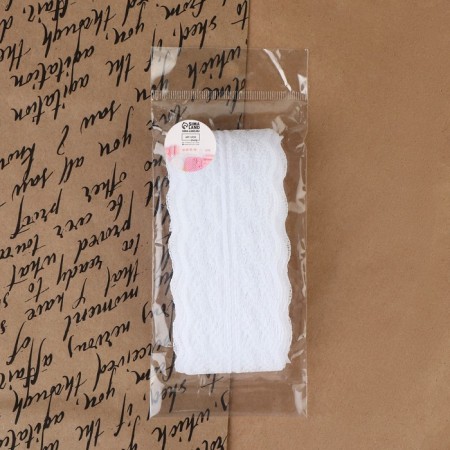 Capricon lace, 45 mm × 10 ± 1 m, white color-4