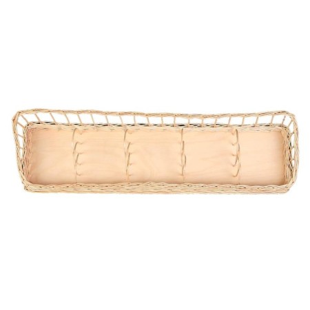 Trading tray “spices”, plywood, 5 sections, 60 × 15 × 5/13 cm, manual weaving, willow-2