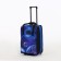 Small suitcase with a bag, 20 ", on a zipper, with an extension, the color is blue