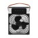 LOF-06 portable fan, with a moisturizer function, 3 speeds, USB power, black