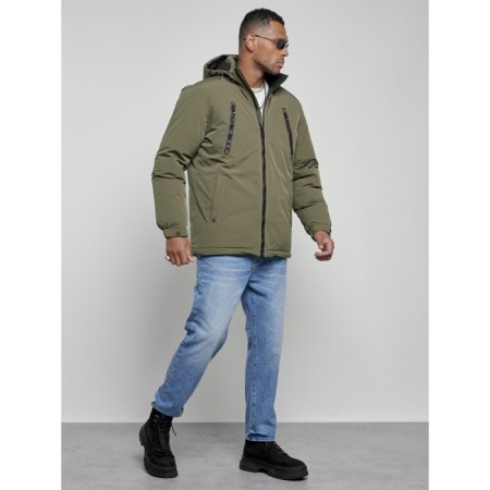 Sports male winter, size 56, khaki color-2