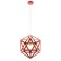 Lamp Bayerlux "Geometry" E27 1x40W red 35x35x35-135 cm