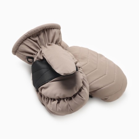 Winter children's mittens minku, beige color, 18cm-1