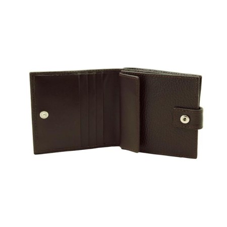 Male purse, valve department, brown color-1