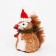 Decorative suspension "Squirrel in the New Year's cap" 12 × 7 × 15 cm