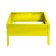 The flowerbed is galvanized, 50 × 50 × 15 cm, yellow, “quadro”, Greengo
