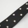 The riveted collar in 2 rows, 63.5 x 3.8 cm, black