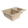 Curler for a kitchen made of Zein 190/Q5, 612x505 mm, rectangular, overflow, sandy color