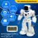 Karl robot, on the radio control, interactive, light, sound effects, works from the battery