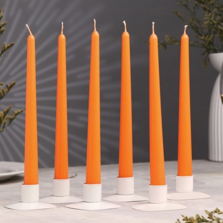 Antique aromatic "orange" candle, 2.3x 24.5 cm, 5 hours, 55 g, orange-1