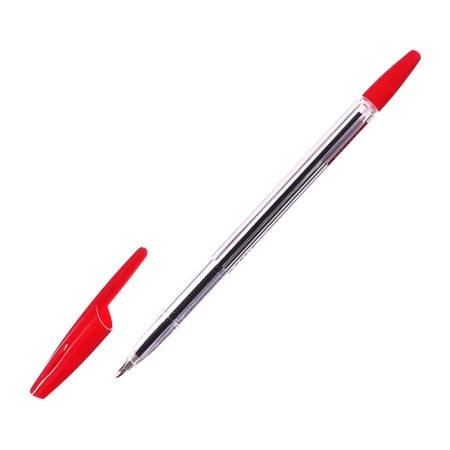 Ballic handle Erich Krause R-301 Classic Stick, Node 1.0 mm, ink red, letter line 2000 meters, barcode on the handle-7