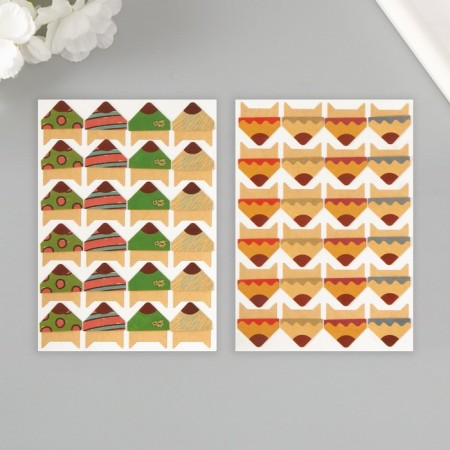 A set of corners with a pocket for photos 24 corners "Children's drawing" MIX 12.5x9 cm-1