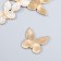 Decor for creativity Metal "Butterfly" rhinestones, gold 2.5x2.5 cm