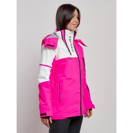 Ski jacket female, size 46, pink color-2