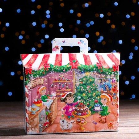 Gift box "New Year's confectionery" 25 x 9 x 19.5 cm,-1