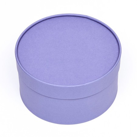 Gift box purple, plastered without a window, 21x11 cm-1