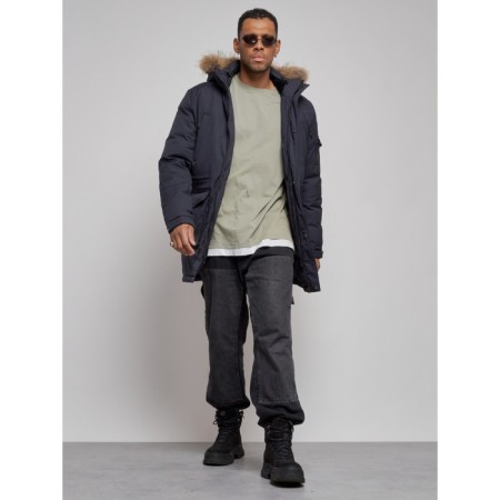 Lengered male winter, size 56, dark blue color-12