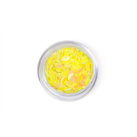 Sequins for the decor Pole "petal", yellow