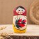Matryoshka "Lada", red scarf, 5 puppet, 12 cm