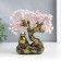 Bonsay souvenir "Cash tree and hotei" 126 stones 20x6.5x20 cm