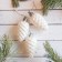 Decoration Christmas tree "bump" (set 3 pcs) 3x5.5 cm, white