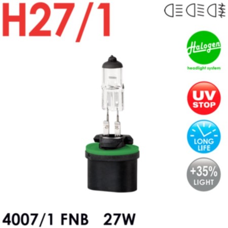 Car lamp H27/1 4007/1 FNB 12V 27W CEEN, HALOGEN FIANIT + 35% LONG Life,