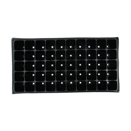 Cassette for growing seedlings, 50 cells, 90 ml, of plastic, black, 54 × 27 × 8 cm, Greengo-3