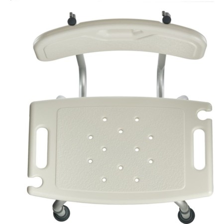 A stool with a back for bathing in the bathroom and shower Bradex KZ 0935-7
