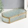 Casket glass with a metal frame "Pattern" gold 5.5x13.5x24.5 cm