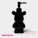 Mishka -200 ml liquid soap dispenser, black