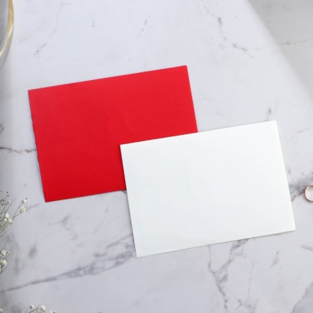 Wedding invitation “To our wedding” (red color), 18.4 x 13 cm-4