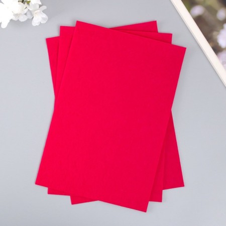 A set of hard felt "Astra" (3 pcs) burgundy, 1 mm, 160 gr, 20x30 cm-1