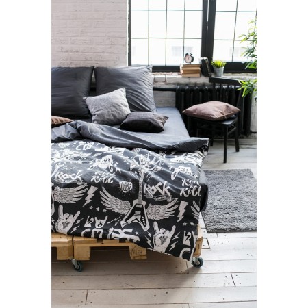 Bedding "Ethel" 2 joint venture Rock & Roll 175*215 cm, 200*220 cm, 70*70 cm -2 pcs, 100% HL, calico 125 g/m2-9