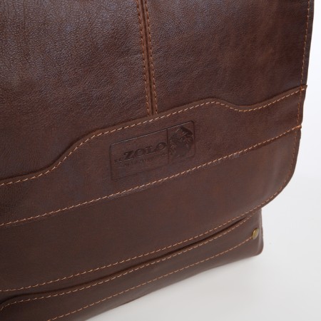 Male bag, xl zolo, brown color-2