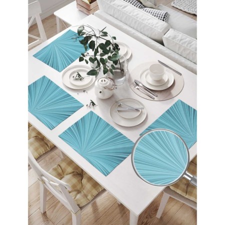 Set of napkins for setting the table "Illusory tunnel", rectangular, size 32x46 cm, 4 pcs-1