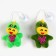 Soft toy "Dragon" with a bow, on a suction cup, 8 cm, color mix