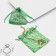 Gift bag "branches" 10 × 12, emerald color with gold