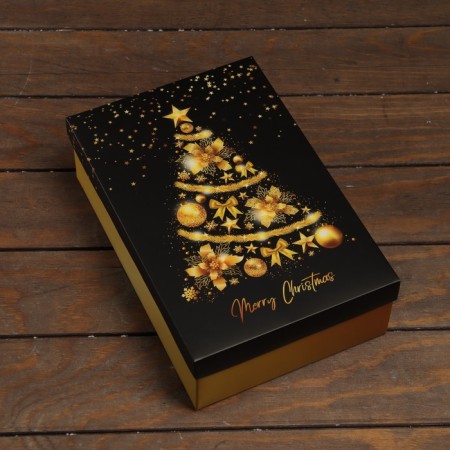 The box is folding, the cover is, "Merry Christmas" 30 x 20 x 9 cm-1