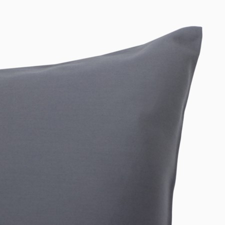 Pillowcase Ethel 70x70 cm, dark gray color, maco-satin, 114g/m2, 100% cotton-1