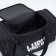 Road bag on lightning, 3 external pockets, a long belt, black color